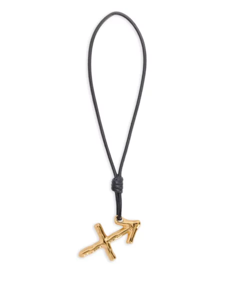 Pandantiv Jil Sander din piele auriu