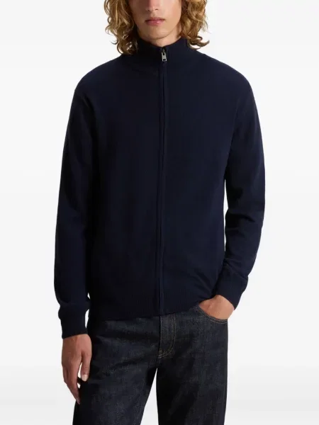 Cardigan Woolrich de lână albastru