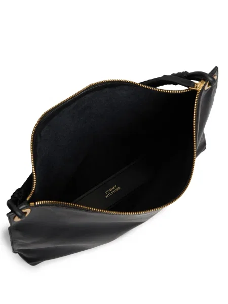 Geantă Tommy Hilfiger Th Statement Leather Bag negru