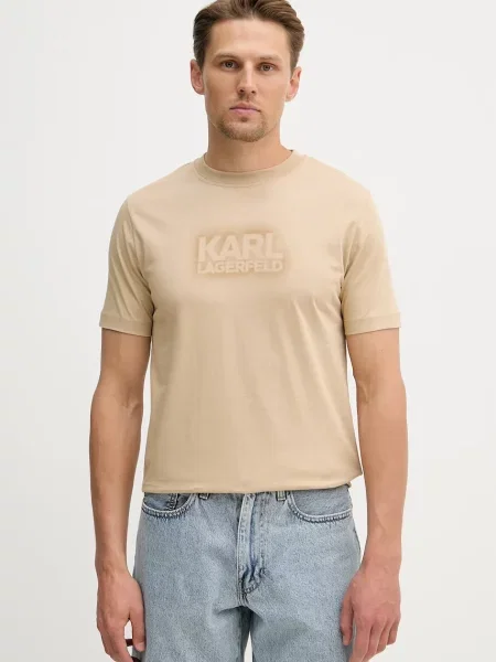 Karl Lagerfeld tricou din bej