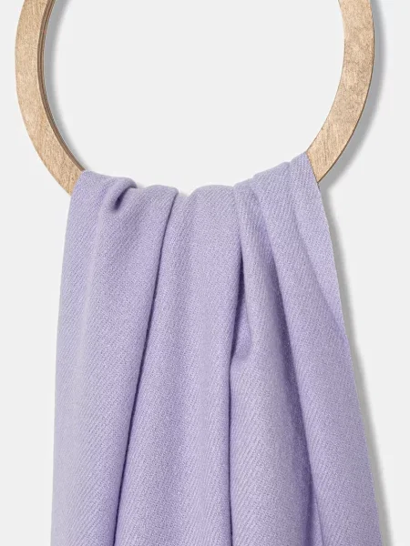 Шарф з шерстю Answear.LAB однотонна фіолетовий