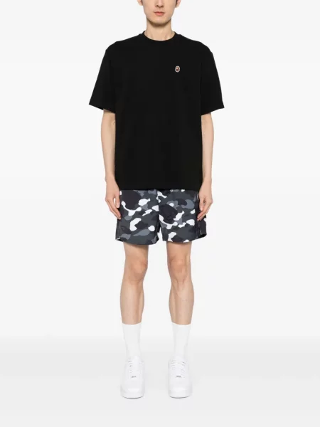 Siuvinėtas marškinėliai A Bathing Ape® juoda