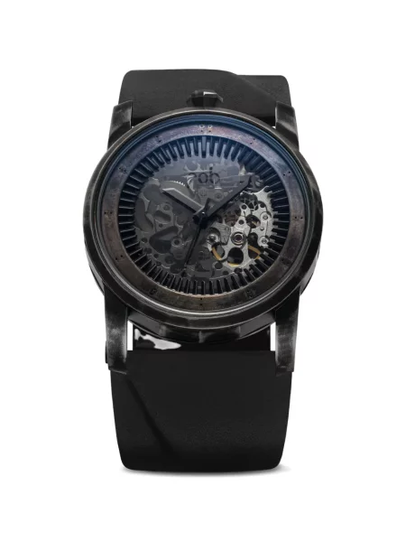Ceas Fob Paris din piele negru