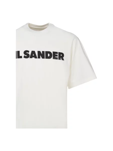 Koszulka Jil Sander z logo biała