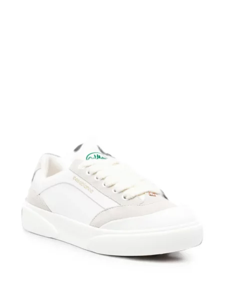 Sneakers Casablanca σουέντ με σχέδιο λευκό