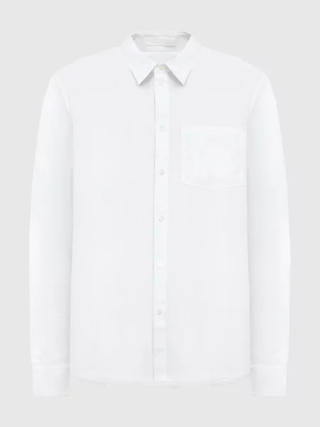 Сорочка з вишивкою монограми логотипа Helmut Lang біла