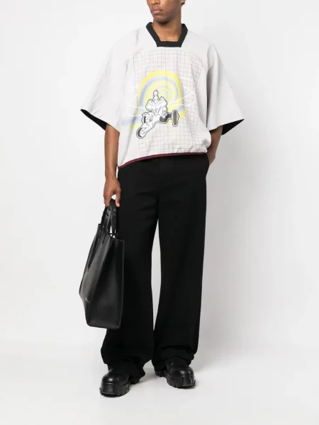 Bluză Barrie din cașmir cu imagine negru