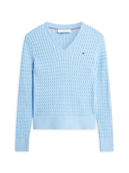 TOMMY HILFIGER Πουλόβερ γαλάζιο