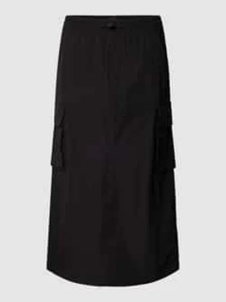 Spódnica midi z cargo Tommy Jeans czarna