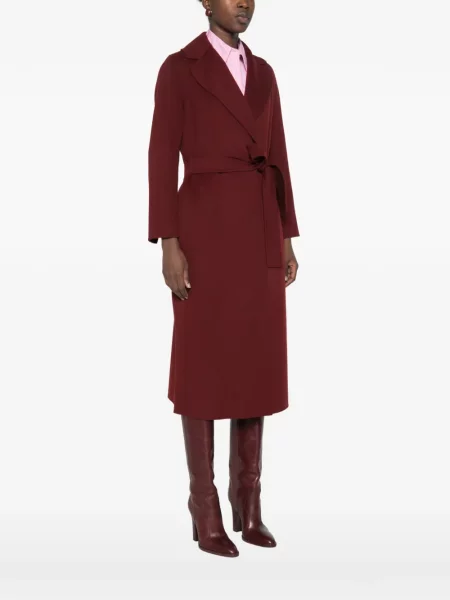 Cu centură palton 's Max Mara roșu