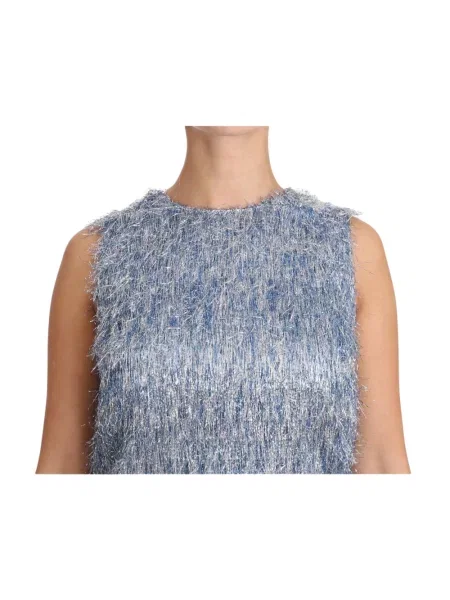 Sukienka mini Dolce And Gabbana biznesowa niebieska