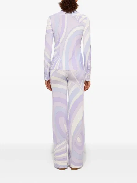 Pantaloni Pucci cu imagine violet