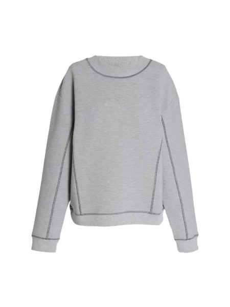 Bluza z kapturem Max Mara z kapturem szara