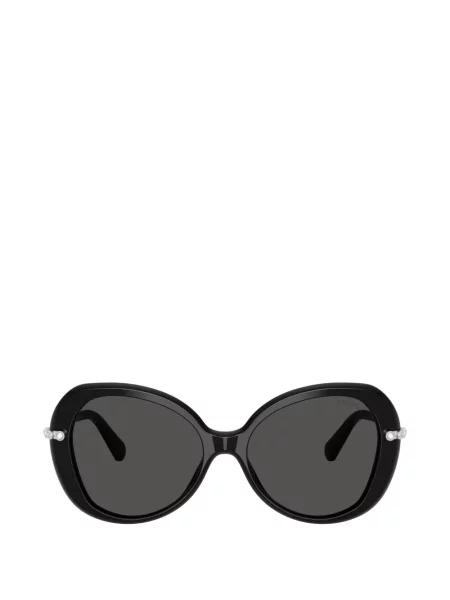 Ochelari de soare Swarovski cu imprimeu geometric negru