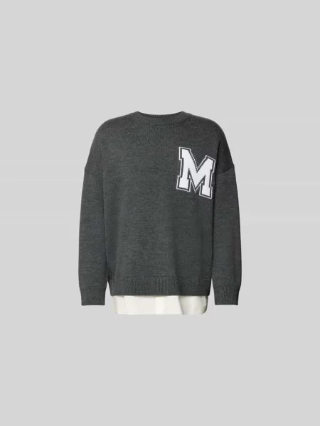 Oversized sweter z mieszanki wełny Mm6 Maison Margiela