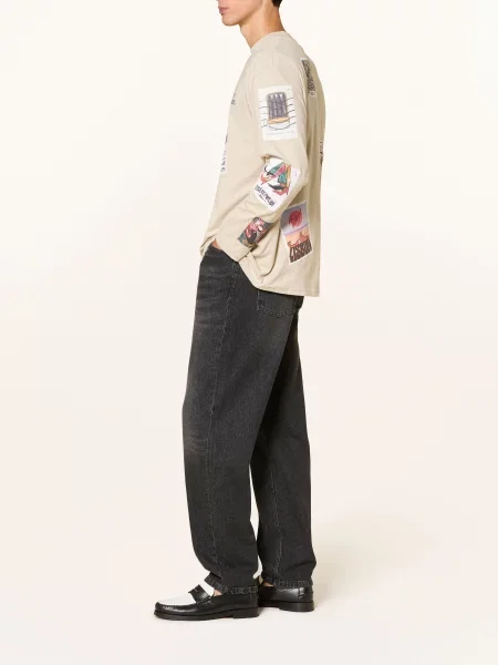 Les Deux Džíny Ryder Regular Fit black washed denim černé