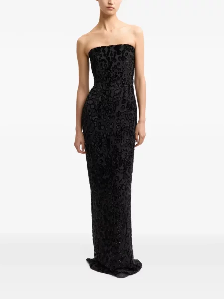 Rochie maxi 16arlington fără bretele negru