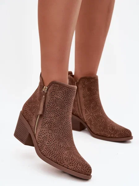 Kotníkové boty S. Barski hnědé