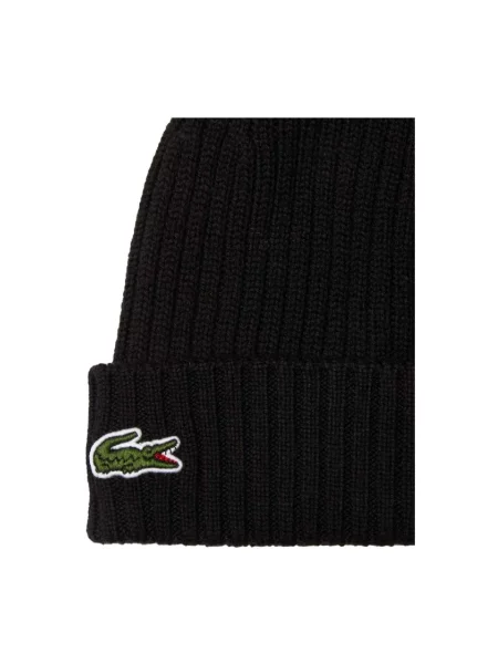 Czapka Lacoste chunky czarna