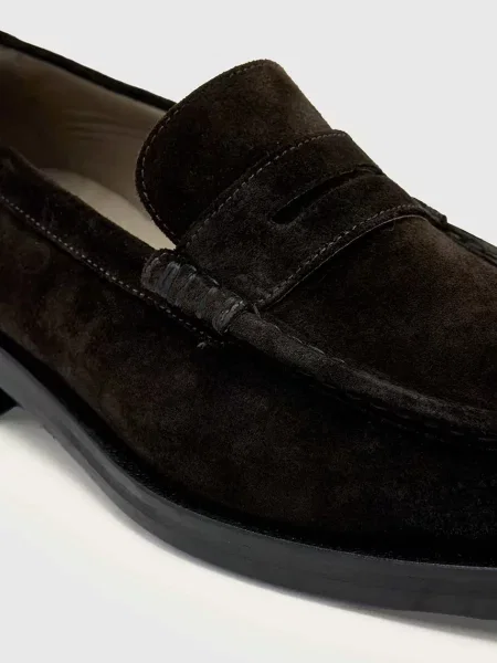 Замшеві мокасини AllSaints Bloom Suede Loafer