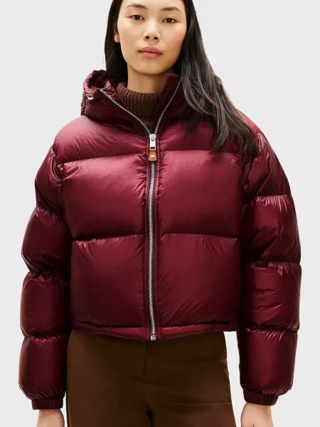 Пуховик Tommy Hilfiger бордовий