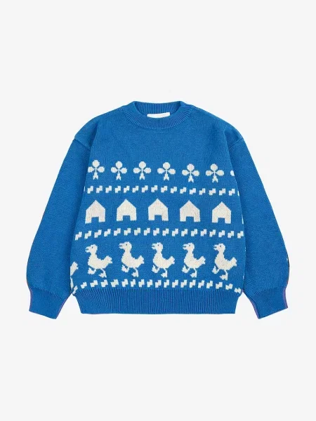 Bobo Choses Дитячий светр Farm jacquard