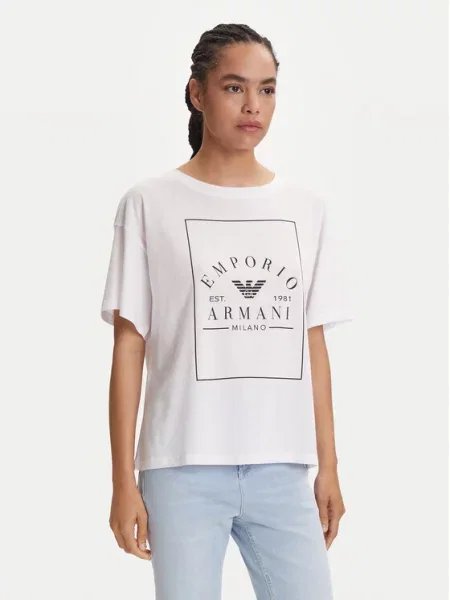 Emporio Armani Underwear Majica Loose Fit bela