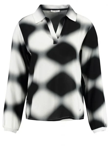 Key Largo Bluză MINERVA negru alb