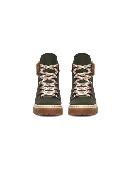 Auliniai batai Rieker Tamsiai žalia