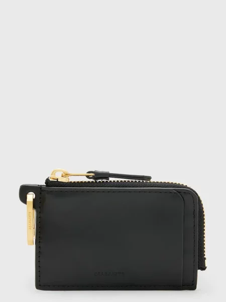 Кожен портфейл AllSaints REMY черно