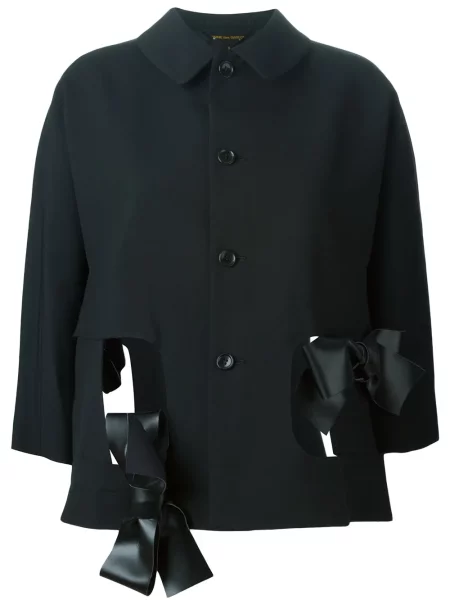 Geacă Comme Des Garçons cu funde negru