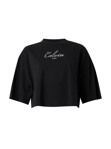 Calvin Klein Jeans Tricou / argintiu negru