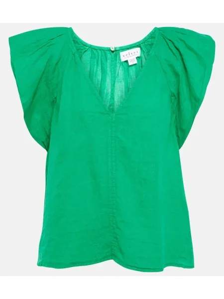 Top Velvet de in verde
