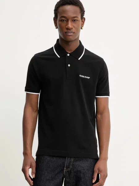 Guess Jeans polo tričko černé