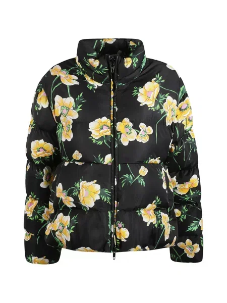 Geacă cu puf Balenciaga cu model floral cu imagine negru
