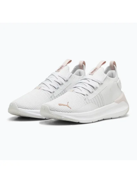 Дамски обувки за бягане PUMA Softride Symmetry Fuzion feather gray/mauve mist/rose gold бяло