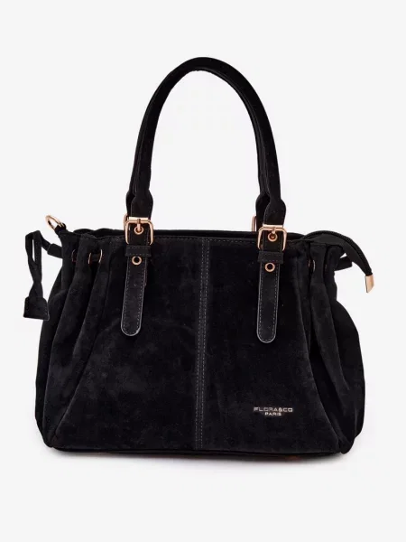 Geantă Flora & Co din piele negru