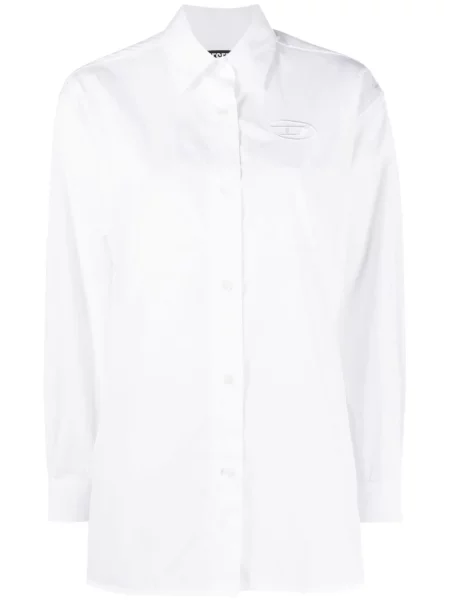 Cămașă Diesel cu broderie alb