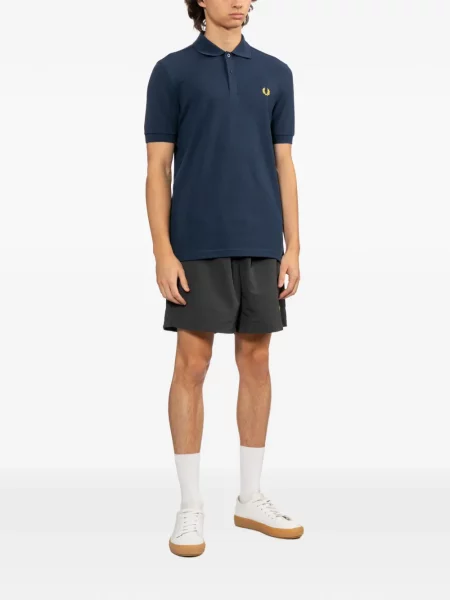 Tricou polo Fred Perry cu broderie albastru