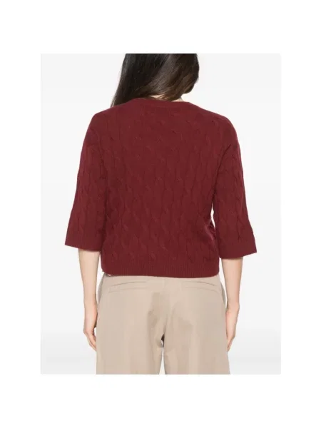 Sweter Marella wełniany czerwony