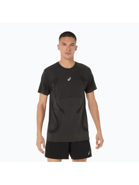 Tricou de alergare pentru bărbați ASICS Road Seamless performance black negru