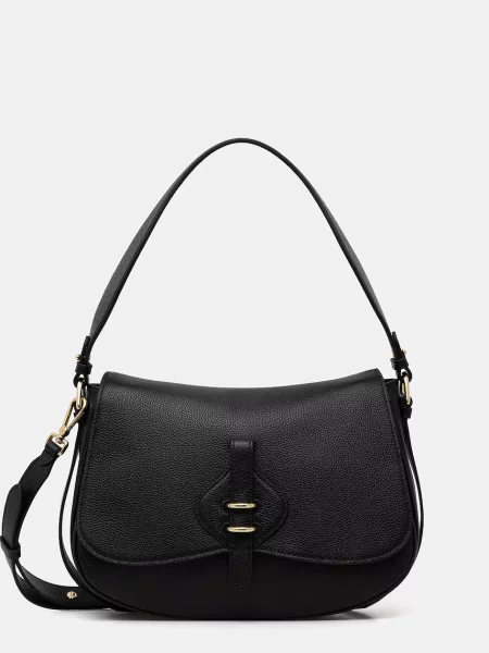 Torebka Coccinelle skórzana czarna