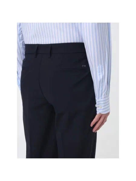 Spodnie Emporio Armani niebieskie
