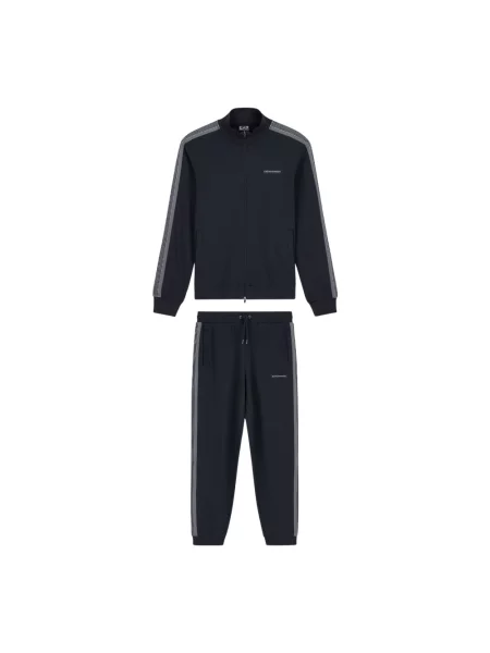 Komplet dresowy Emporio Armani Ea7 z logo niebieski