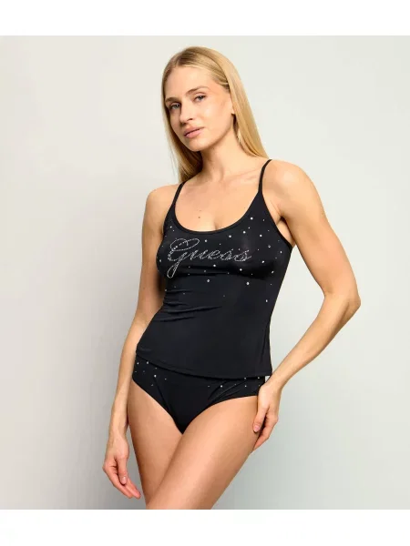 Pizsama Guess Underwear fekete