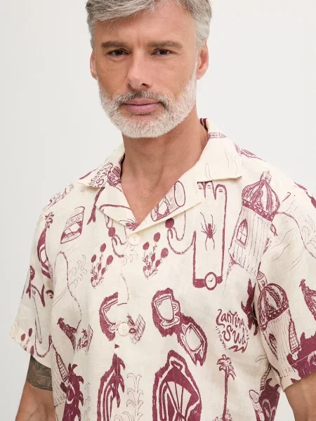 OAS ing férfi vászon bézs
