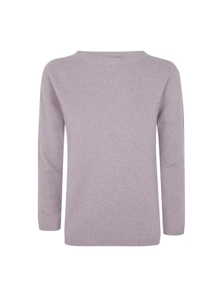 Dzianinowy sweter Fabiana Filippi różowy