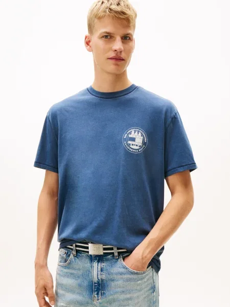 Tommy Jeans Póló kék fehér