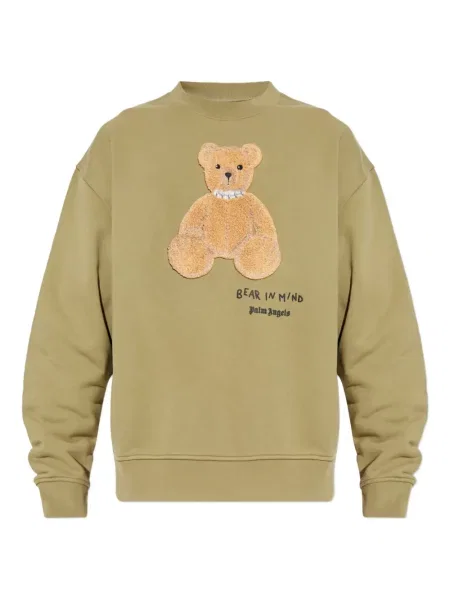 Hanorac crewneck Palm Angels teddy verde