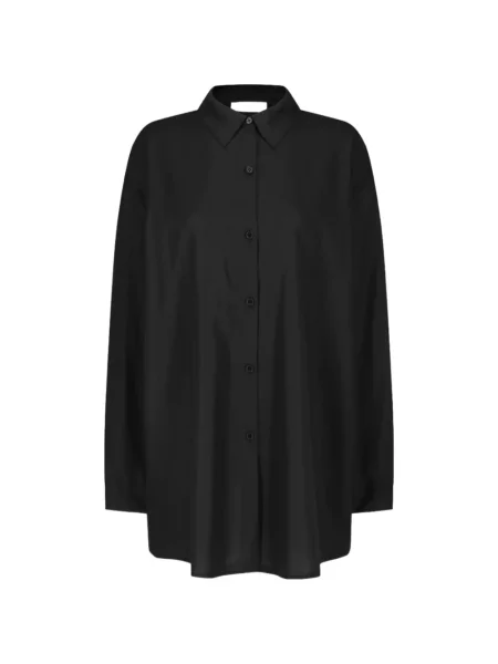 Cămașă Amomento transparente clasică negru